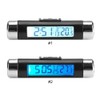 Car Clock Thermometer, Clip-On Truck Car LCD Thermometer Automotive Digital