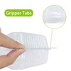 OJYUDD 50 Pcs Clear Plastic Take out Containers,Square Hinged Food
