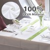 lisetar White Tablecloth, Rectangular White Tablecloth, Waterproof Birthday Tablecloths, Tablecloth