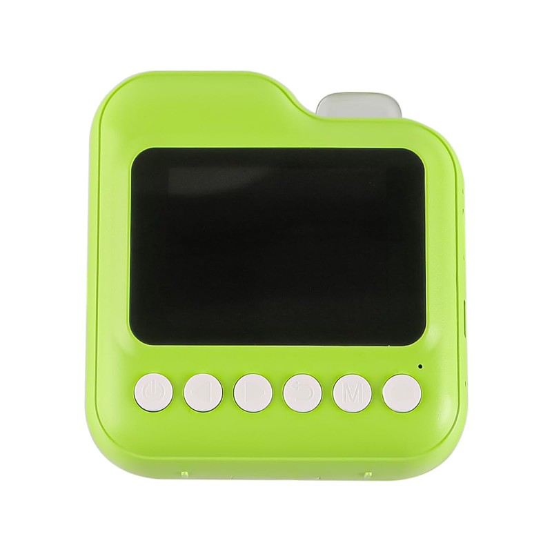 ieron Thermal Printing Camera Green Dinosaur Pattern 2.4 Inch Screen