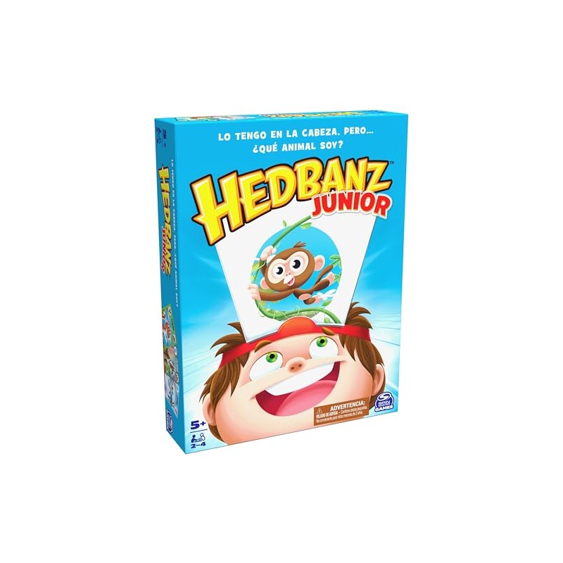 Spin Master Games, Juego de Mesa Hedbanz Junior para niños