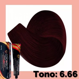 Color Tech Tinte Tono 6.66 Rubio Oscuro Rojizo Intenso