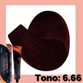 Color Tech Tinte Tono 6.66 Rubio Oscuro Rojizo Intenso