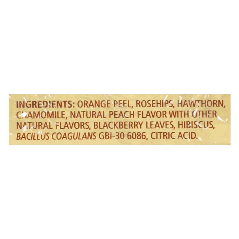 Celestial Seasonings Peach + Probiotics Herbal Tea, 16 Tea Bags