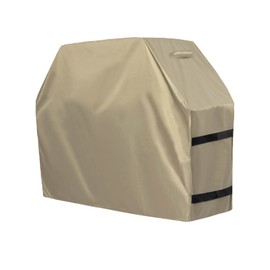 OutdoorLines Waterproof Heavy Duty BBQ Grill Cover - Universal Barbecue Grill Covers UV Resistant Barbeque Gas Grill Cover for Outdoor Outside Grill, 52L x 26W x 43H Inch, Camel