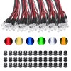 KeeYees 60Pcs 5mm Pre Wired LED Diodes Light Ultra Bright