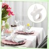 Peacoblue 8PCS Easter Rabbit Napkin Rings, Bunny Table Decor for