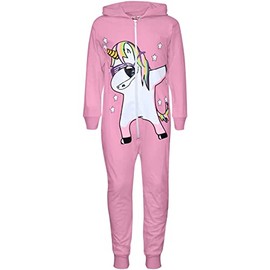 A2Z 4 Kids Girls Cotton Jumpsuit A2Z Onesie Onepiece Dabbing - Cotton Onesie Unicorn Baby Pink 7-8