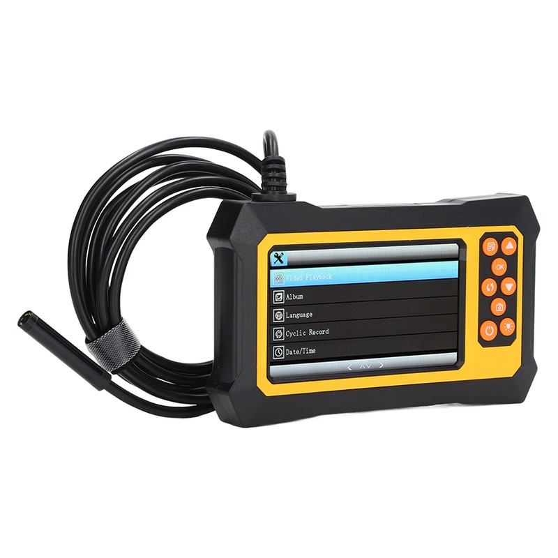 Endoscope 8mm Lens 4.3in LCD Screen Borescope Camera IP67 Waterproof