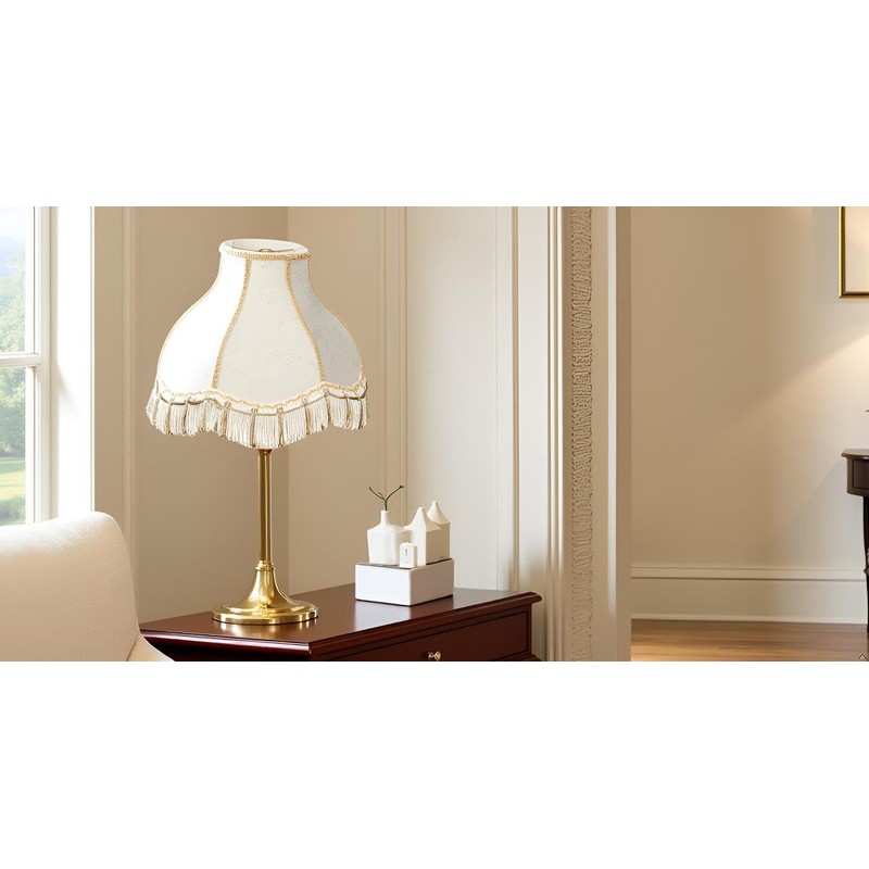 Aspen Creative 30331 Transitional Scallop Bell Shape Spider Construction Lamp