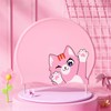 Pink Swimming Cap for Girls Age 3-12, Adorable Cat