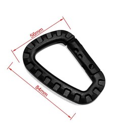 Ceeyoll Pack of 10 Carabiner Plastic Carabiner Hooks Large Carabiner Climbing Car Locking Climbing Carabiner Clips for Backpack Camping Travel Hiking