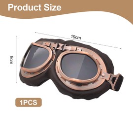 WUFGWBD 1 Piece Of Retro Goggles, Classic Goggles, Motorcycle Goggles, Anti-Wind And Sand Goggles, Outdoor Riding Equipment