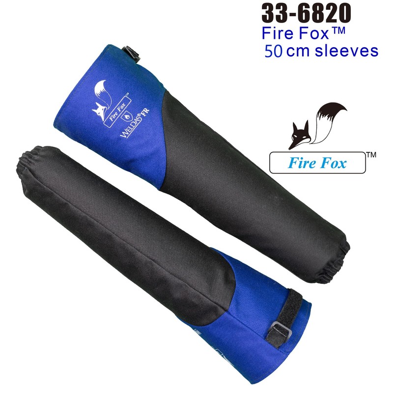 Weldas® Fire Fox™ flame retardant treated cotton welding sleeves, protect