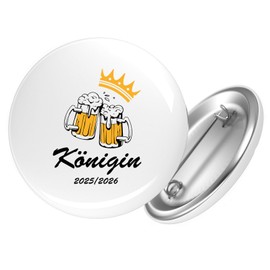 Huuraa Badge Queen 2025/26 Shooting Festival Gift Size 59 mm Queen 2025/26 Accessory