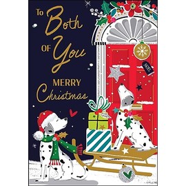 Jonny Javelin Both Of You Merry Christmas Card Dalmatians