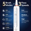 Electric Toothbrush with Water Flosser Combo in One, Professional Flossing