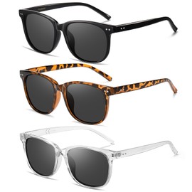 Wzerry Sunglasses for Women Polarized, Sun Glasses Vintage Style Trendy Round UV400 Protection Lens