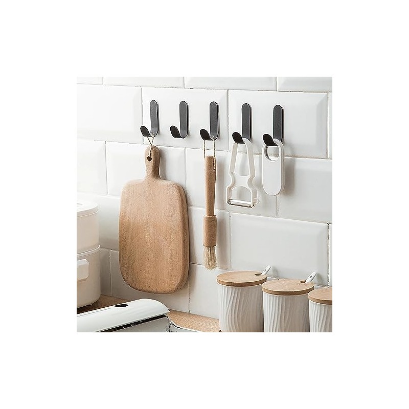 8 Piezas Ganchos Adhesivos para Pared