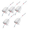 OHPHCALL 5pcs Stainless Steel Bait Cage Lure Trap for Freshwater