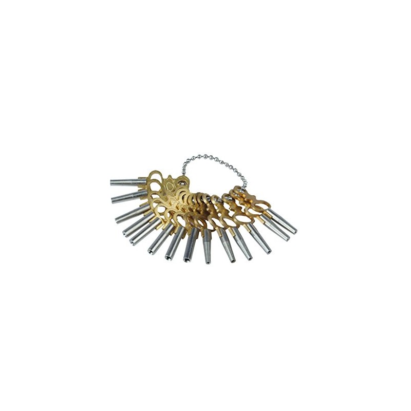 Pocket Watch Watchmakers Winding Keys, Set of 14, Sizes 00-12,