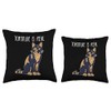 Tortitude Is Real Tortoise Shell Tortie Cat Throw Pillow