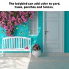 4Pcs Ladybug Wall Decor Lady Bug Ornament Wrought Iron Insect