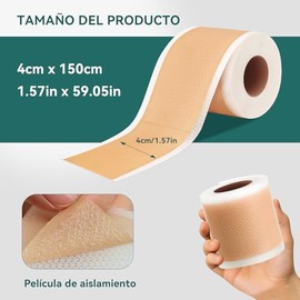 Parches de Silicona para Cicatrices,ZRJJTQ (4cm x 1.5) Cinta para eliminar cicatrices,elimina cicatrices antiguas y nuevas, Parches de Silicona para C