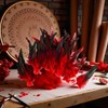 50 Red Feather Nature Feather Carnival Halloween Costume, Handicrafts, Painting