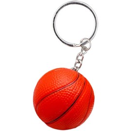 Creative Mini Basketball Keychain Fashion Sports Keychain Car Key Chain Key Ring Red Ball Pendant Sports Item Key Chains Sports Style Keychain Accessories Jewelry Gift for Men Boys Funny Keyring