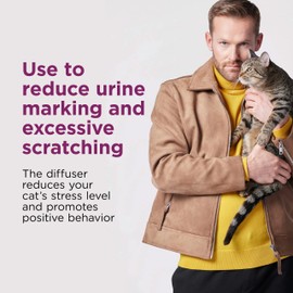 Comfort Zone 1 Pack Cat Calming Diffuser Refills; 30-Day Refills; Pheromones Help Cat Anxiety