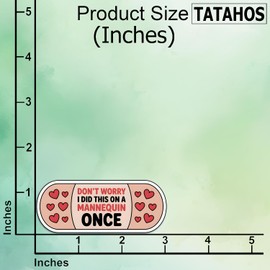 (3Pcs) Don't Worry I Did This On A Mannequin Once Stickers Funny Nurse Healthcare Appreciation Nursing School Graduation Gifts Waterproof Decal Kindle Water Bottle Car Hard Hat Phone Laptop 3x1.3