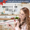 Dmore magnetic knife holder for wall—with 4 hooks, No Drilling
