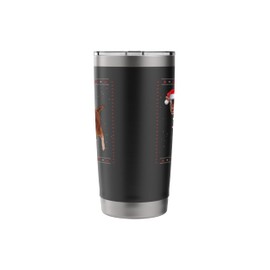 Christmas Goat Funny Ugly Christmas Sweater Goat Stainless Steel Insulated Tumbler