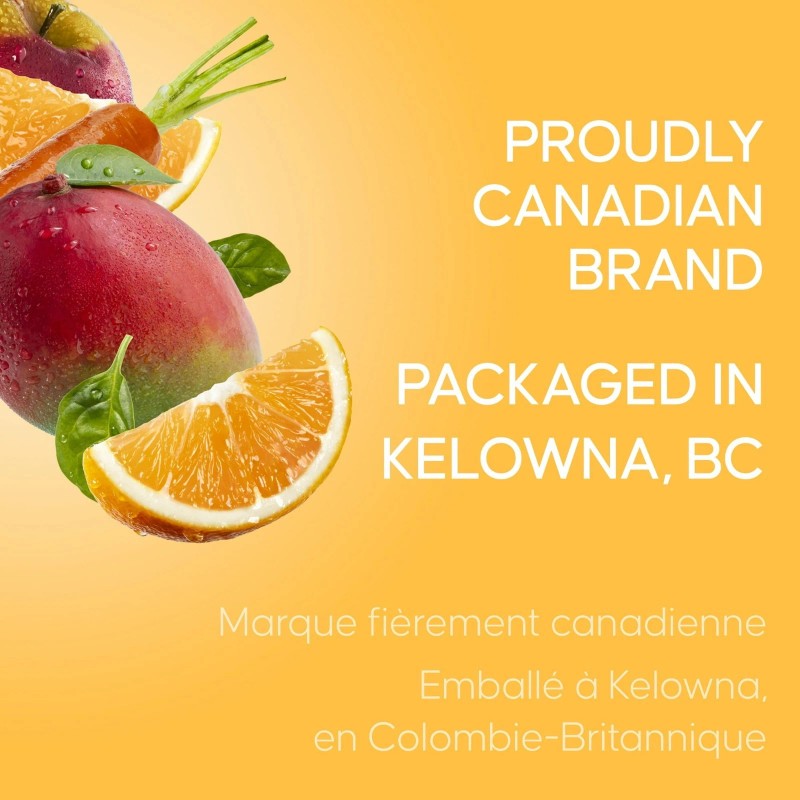 SunRype Fruit & Veggies Orange Mango Juice Boxes, Perfect For