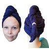 LLAMAXY 100% Pure Organic Cotton Hair Towel - Quick Dry