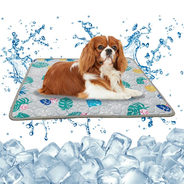 Embhlitfe Pet Cooling Mat for Dogs and Cats,50x40cm Ice Silk