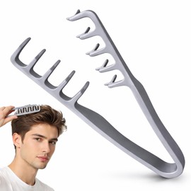 2-in-1 Volumizing Texture Comb, Wide & Fine Tooth Hair Comb for Root Lift & Anti-Frizz Styling, Lightweight Portable Fluffy Hair Tool with Non-Slip Grip for Men & Women, All Hair Types