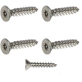 Fastenere Flat Head Torx Security Sheet Metal Screws - #8 x 1-1/4" (25pcs), Tamper Resistant, 18-8 Stainless Steel Screws with High Durability & Corrosion Resistance, T20 Drive 0.085"-0.305"