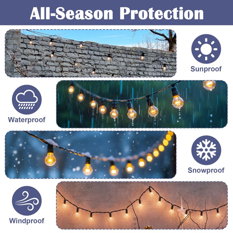 xozeooeu 8 Pcs No Drill String Light Hooks, Adjustable Metal