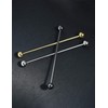 3PCS Classic Ball Head Brass Shirt Collar Bar Tie Pins