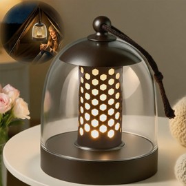 Battery operated lamp,Camping Rechargeable Lantern for Power Outages Essentials,Cordless Outdoor Lantern Waterproof Inside Shower,Acrylic Shade Touch Dimmable Portable Light for Living Room,Desk