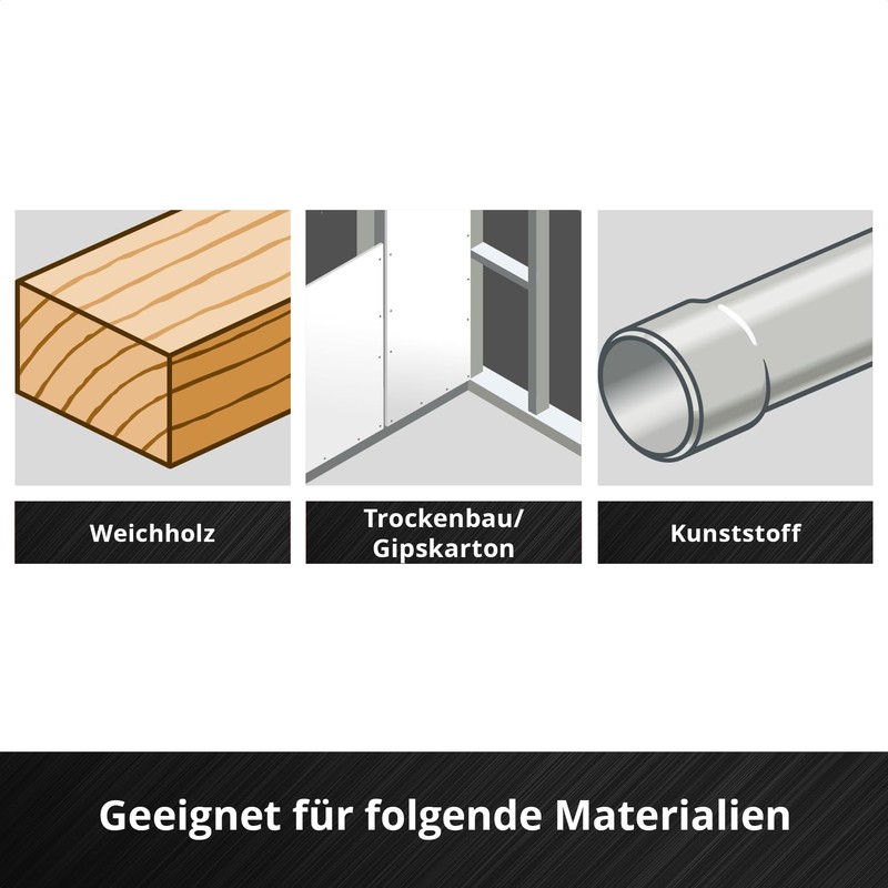Original Einhell Multitool Set 3 Pieces (Plunge Saw Blades, HCS,