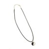 Leather Necklace with Yin Yang Pendant