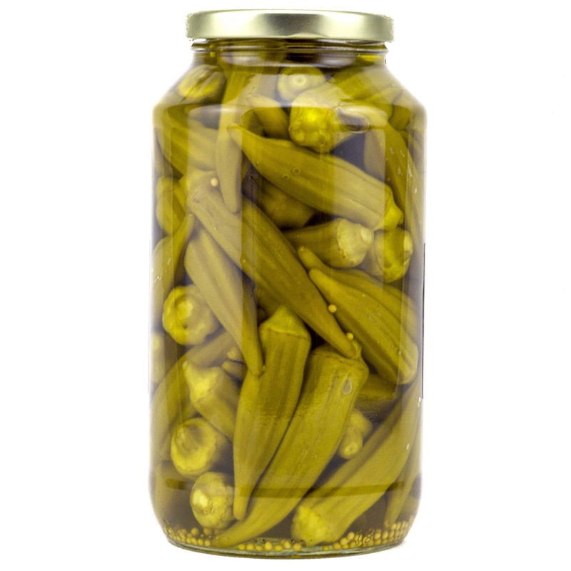 Amish Wedding Mild Pickled Okra 32 Ounces (Pack of 2)