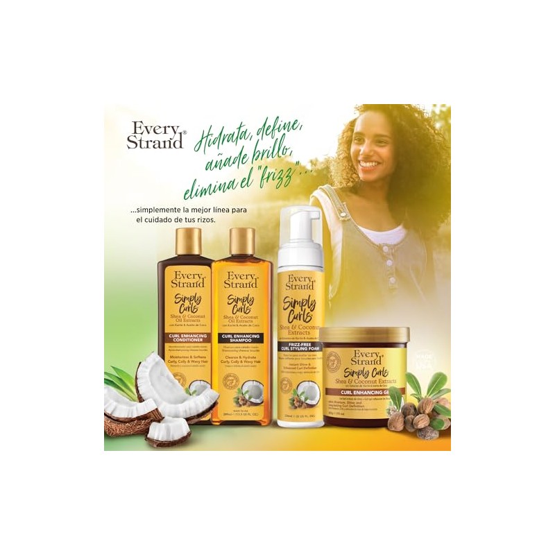 Every Strand Acondicionador para cabello rizado con karite y coco
