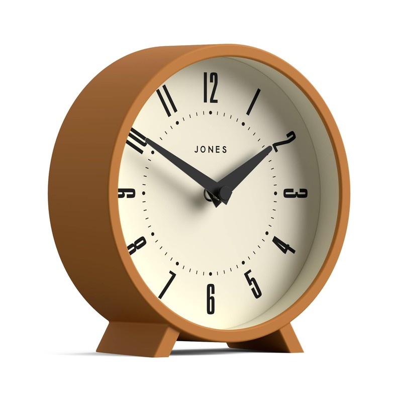 Jones Clocks® Venus desk clock | Modern round design |