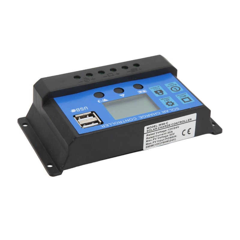 12V 24V Solar Charge Controller USB Port Overcharge Protection Solar