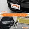 Front Bumper Tow Hook License Plate Mount Bracket Compatible with