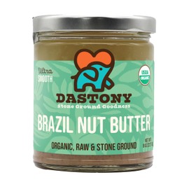 Dastony Organic Raw Brazil Nut Butter, 8 oz | Only One Ingredient | Vegan, Paleo and Keto Friendly, Non GMO, Gluten-free - Pack of 1